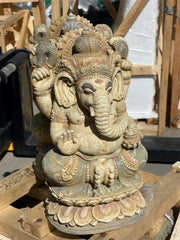 NEW Balinese Cast Ganesha hand finished by Artist - Stunning Bali Ganesh
