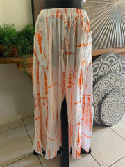 Balinese Ladies Long Flarred Pants - SO COMFY Elastic Waist Pants - Bali Pants