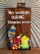 NEW Hand Crafted & Carved TIKI NO WORKING Sign Tropical Island Bali Bar Sign