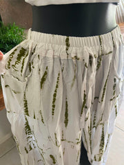 Balinese Ladies Long Flarred Pants - SO COMFY Elastic Waist Pants - Bali Pants