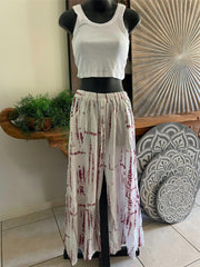 Balinese Ladies Long Flarred Pants - SO COMFY Elastic Waist Pants - Bali Pants
