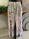 Balinese Ladies Long Flarred Pants - SO COMFY Elastic Waist Pants - Bali Pants