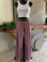 Balinese Ladies Long Flarred Pants - SO COMFY Elastic Waist Pants - Bali Pants
