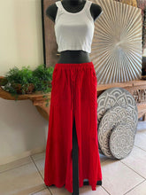 Balinese Ladies Long Flarred Pants - SO COMFY Elastic Waist Pants - Bali Pants