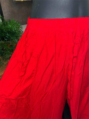 Balinese Ladies Long Flarred Pants - SO COMFY Elastic Waist Pants - Bali Pants