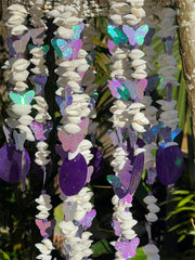 NEW Balinese Shell & Butterfly Windchime / Mobile - Bali Shell Mobile / Chime