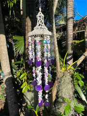NEW Balinese Shell & Butterfly Windchime / Mobile - Bali Shell Mobile / Chime