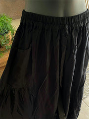 Balinese Ladies Long Flarred Pants - SO COMFY Elastic Waist Pants - Bali Pants