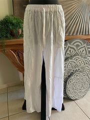 Balinese Ladies Long Flarred Pants - SO COMFY Elastic Waist Pants - Bali Pants