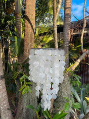 NEW Capiz Shell Mobile or Wind Chime or Pendant Light Shade 60cm