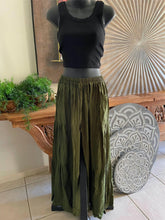 Balinese Ladies Long Flarred Pants - SO COMFY Elastic Waist Pants - Bali Pants