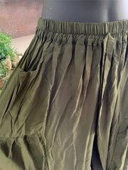 Balinese Ladies Long Flarred Pants - SO COMFY Elastic Waist Pants - Bali Pants