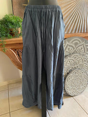 Balinese Ladies Long Flarred Pants - SO COMFY Elastic Waist Pants - Bali Pants