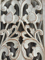 Balinese Hand Carved MDF Mandala Wall Panel 25x100cm - Bali Wall Art