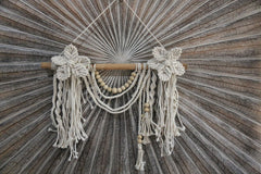 NEW Balinese Handmade Macrame Wall Decor - Stunning Macrame Flower Wall Art