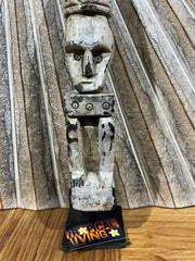 NEW Indonesian Hand Carved Primitive Wood Sculpture on Stand - TIMOR ART