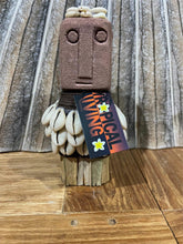 NEW Indonesian Hand Carved Primitive Stone Sumba Statue w/Shell Trim - TIMOR ART