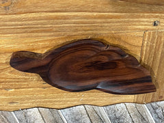 NEW Balinese Quality TEAK or SONO Wood Hand Crafted Leaf Plate - Bali Leaf Plate