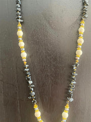 NEW Hand Crafted Balinese Bead, Turquoise Chip & Tree of Life Necklace w/Tassel