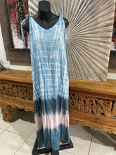 NEW Ladies Rayon/Cotton Bali Dress - Tie strap maxi dress - ONE SIZE 10-14