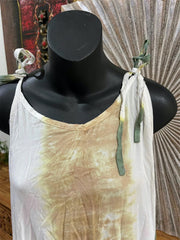 NEW Ladies Rayon/Cotton Bali Dress - Tie strap maxi dress - ONE SIZE 10-14