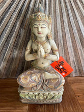 NEW Balinese Cast Concrete Dewi Statue w/hand colouring - Bali Statue - Bali Art