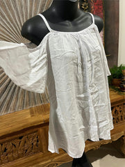 NEW Balinese Ladies Cold Shoulder Top / Loose fitting comfortable top ONE SIZE