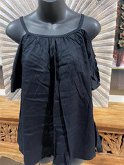 NEW Balinese Ladies Cold Shoulder Top / Loose fitting comfortable top ONE SIZE