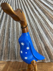 NEW Balinese Hand Carved Wooden Australian Downunder Rice Paddy Duck - Bali Duck