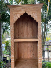 New Hand Carved & Carved Quality TEAK WOOD Balinese Cabinet - Bali Shelf Unit