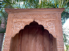 New Hand Carved & Carved Quality TEAK WOOD Balinese Cabinet - Bali Shelf Unit