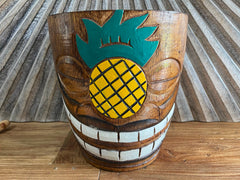 NEW Balinese Hand Crafted Tiki Bar / Polynesian Wooden Tiki Style Ice Bucket/Pot
