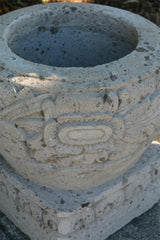 Balinese Hand Crafted Paras Pot - Bali Feature Pot w/Built in Stand - Bali Pot