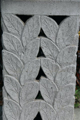 NEW Balinese Leaf Hand Crafted Bird Bath - Bali Garden Art - Bali Bird Bath