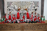 NEW Balinese Hand Carved Wooden Elf Duck - Bali Christmas Elf Duck - Xmas Decor
