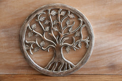 Balinese Hand Carved MDF TREE OF LIFE Wall Panel 40cm
