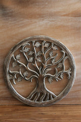Balinese Hand Carved MDF TREE OF LIFE Wall Panel 40cm