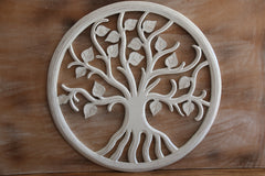 Balinese Hand Carved MDF TREE OF LIFE Wall Panel 60cm