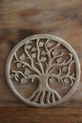 Balinese Hand Carved MDF TREE OF LIFE Wall Panel 60cm