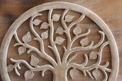 Balinese Hand Carved MDF TREE OF LIFE Wall Panel 60cm