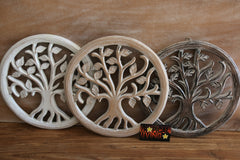 Balinese Hand Carved MDF TREE OF LIFE Wall Panel 30cm