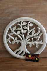 Balinese Hand Carved MDF TREE OF LIFE Wall Panel 30cm