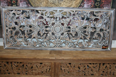NEW Balinese Carved MDF/WOOD Framed MANDALA Wall Panel - Mandala Bedhead
