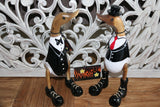 NEW Balinese Hand Carved Wooden Tuxedo Duck - Bali Rice Paddy Duck in Tuxedo