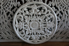NEW Balinese Hand Carved Mandala Wall Panel - 3 Colours Available - 40cm