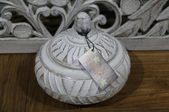 NEW Balinese Hand Carved Wooden Bowl S - Bali Carved Bowl - 3 colours available