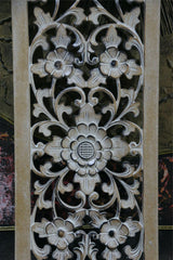 Balinese Hand Carved MDF Mandala Wall Panel 25x100cm - 2 Colours - Bali Wall Art