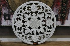 NEW Balinese Carved MDF MANDALA Wall Panel - Round 80cm Bali Mandala Panel