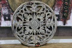 NEW Balinese Carved MDF MANDALA Wall Panel - Round 80cm Bali Mandala Panel