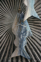 NEW Balinese 3 Hand Crafted Wooden Fish on String - Bali Seaside Home Decor